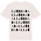 Vintage White t-shirt med Björnadal ordlek t-shirt