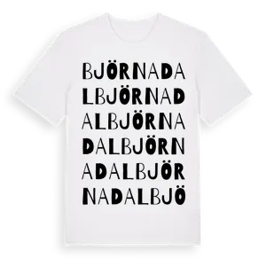 Björnadal ordlek t-shirt – ekologisk bomull t-shirt från Pinshirt