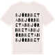 Vintage White t-shirt med Björnbetan ordlek t-shirt