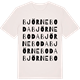 Vintage White t-shirt med Björneboda ordlek t-shirt
