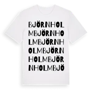 Björnholm ordlek t-shirt – ekologisk bomull t-shirt från Pinshirt