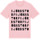 Pink Cotton t-shirt med Björnstorp ordlek t-shirt