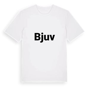 Bjuv fetstil t-shirt – ekologisk bomull t-shirt från Pinshirt