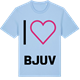 Blue Soul t-shirt med Jag älskar Bjuv t-shirt stort tryck