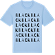 Blue Soul t-shirt med Black ordlek t-shirt