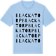 Blue Soul t-shirt med Blackatorp ordlek t-shirt