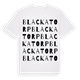 White t-shirt med Blackatorp ordlek t-shirt