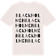 Vintage White t-shirt med Blackholmen ordlek t-shirt