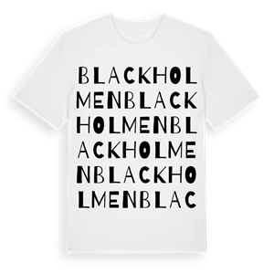 Blackholmen ordlek t-shirt – ekologisk bomull t-shirt från Pinshirt