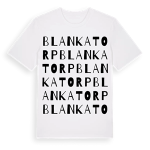 Blankatorp ordlek t-shirt – ekologisk bomull t-shirt från Pinshirt