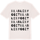 Vintage White t-shirt med Blankebygget ordlek t-shirt