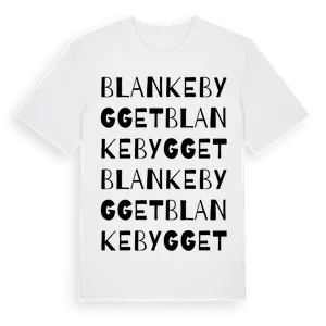 Blankebygget ordlek t-shirt – ekologisk bomull t-shirt från Pinshirt