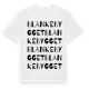 White t-shirt med Blankebygget ordlek t-shirt