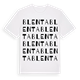 White t-shirt med Blenta ordlek t-shirt