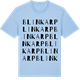 Blue Soul t-shirt med Blinkarp ordlek t-shirt
