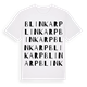 White t-shirt med Blinkarp ordlek t-shirt