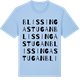 Blue Soul t-shirt med Blissingastugan ordlek t-shirt