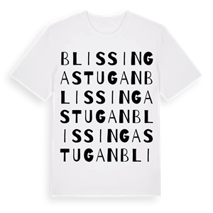 Blissingastugan ordlek t-shirt – ekologisk bomull t-shirt från Pinshirt