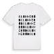 Blommeröd ordlek t-shirt