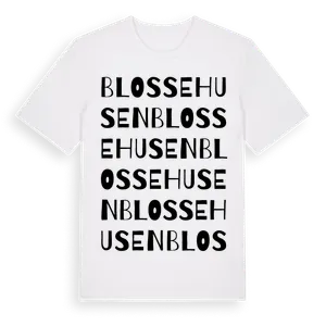 Blossehusen ordlek t-shirt – ekologisk bomull t-shirt från Pinshirt