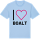 Blue Soul t-shirt med Jag älskar Boalt t-shirt stort tryck
