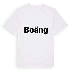 Boäng fetstil t-shirt – ekologisk bomull t-shirt från Pinshirt