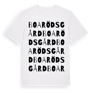 Boaröds gård ordlek t-shirt – ekologisk bomull t-shirt från Pinshirt