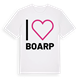 White t-shirt med Jag älskar Boarp t-shirt stort tryck