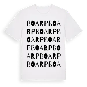 Boarp ordlek t-shirt – ekologisk bomull t-shirt från Pinshirt