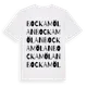 White t-shirt med Bockamölan ordlek t-shirt