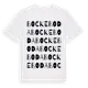White t-shirt med Bockeboda ordlek t-shirt