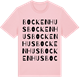 Pink Cotton t-shirt med Bockenhus ordlek t-shirt