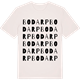 Vintage White t-shirt med Bodarp ordlek t-shirt