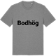 Mid Heather Gray t-shirt med Bodhög fetstil t-shirt