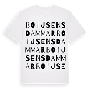 Boijsens dammar ordlek t-shirt – ekologisk bomull t-shirt från Pinshirt