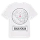 White t-shirt med Bokalyckan t-shirt