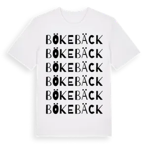Bökebäck ordlek t-shirt – ekologisk bomull t-shirt från Pinshirt