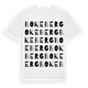 White t-shirt med Bokeberg ordlek t-shirt