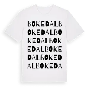 Bokedal ordlek t-shirt – ekologisk bomull t-shirt från Pinshirt