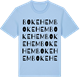 Blue Soul t-shirt med Bokehem ordlek t-shirt