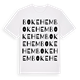 White t-shirt med Bokehem ordlek t-shirt