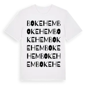 Bokehem ordlek t-shirt – ekologisk bomull t-shirt från Pinshirt