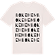 Vintage White t-shirt med Bokehem ordlek t-shirt