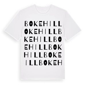 Bokehill ordlek t-shirt – ekologisk bomull t-shirt från Pinshirt