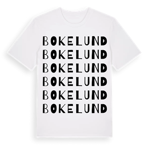 Bokelund ordlek t-shirt – ekologisk bomull t-shirt från Pinshirt