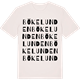 Vintage White t-shirt med Bökelunden ordlek t-shirt