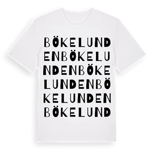 Bökelunden ordlek t-shirt – ekologisk bomull t-shirt från Pinshirt