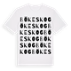 White t-shirt med Bökeskog ordlek t-shirt