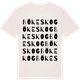 Vintage White t-shirt med Bökeskog ordlek t-shirt