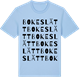 Blue Soul t-shirt med Bokeslätt ordlek t-shirt